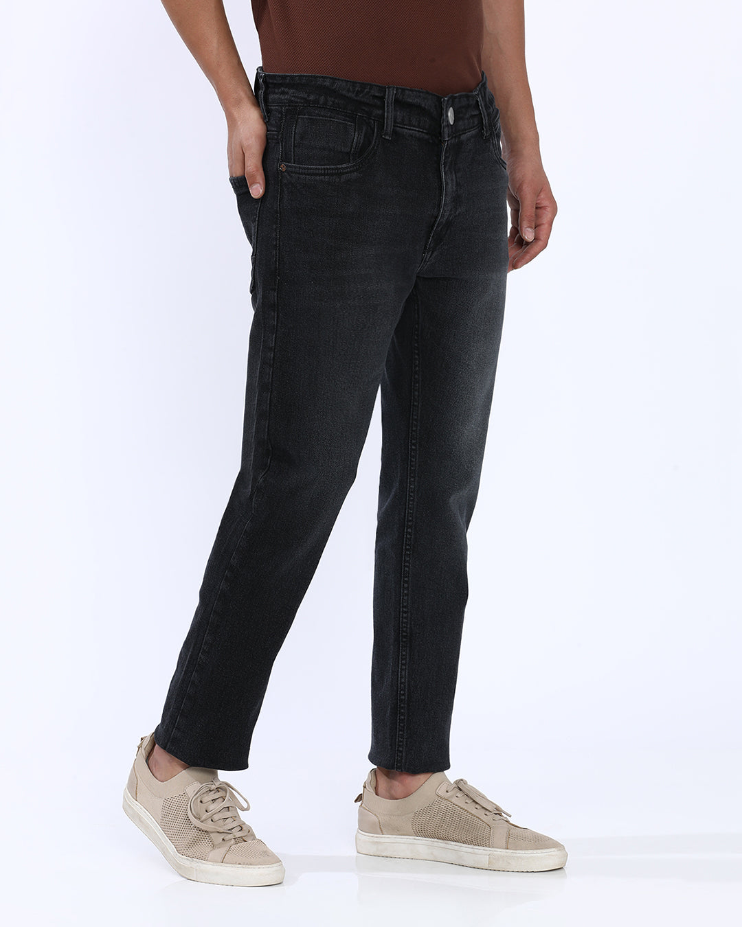 Mid Wash Slim Fit Jeans