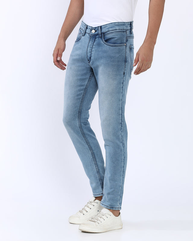 Mid Wash Slim Fit Jeans