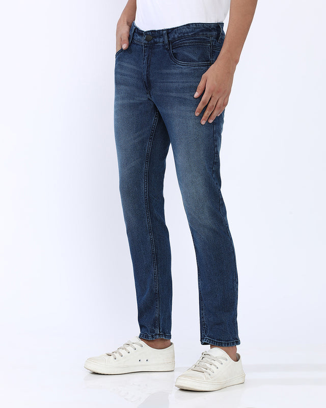 Mid Wash Slim Fit Jeans