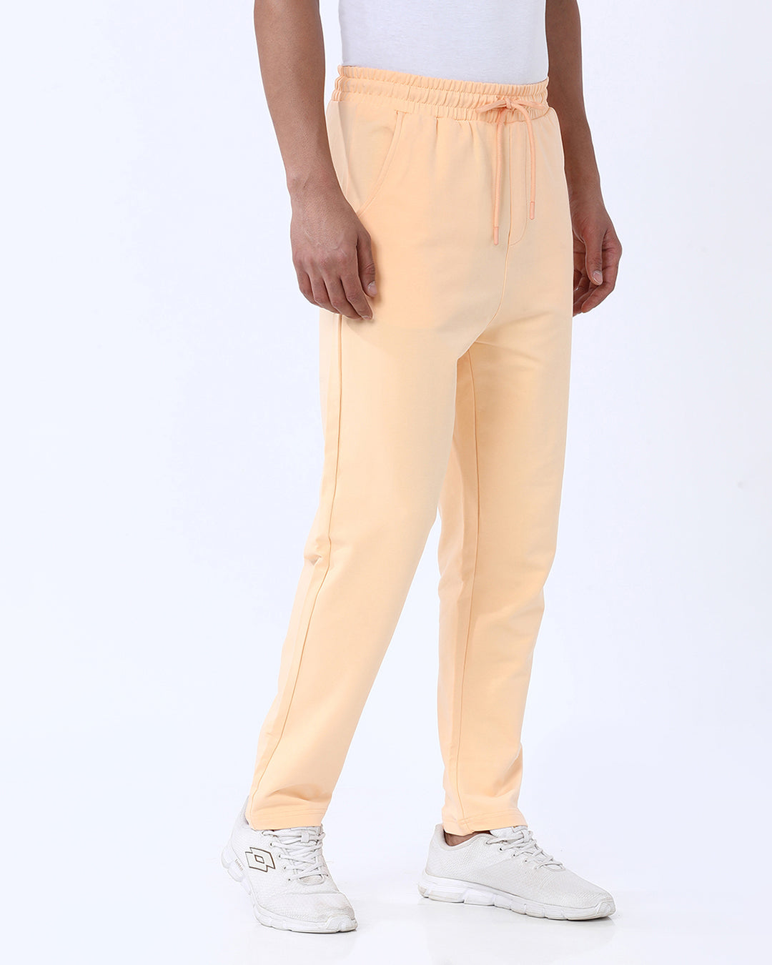 Stone Blue Solid Track Pant