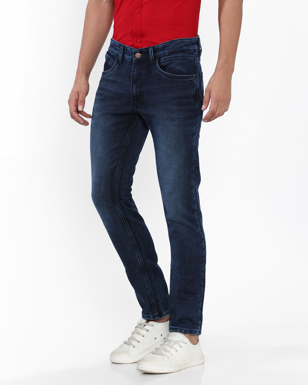 Mid Wash Slim Fit Jeans