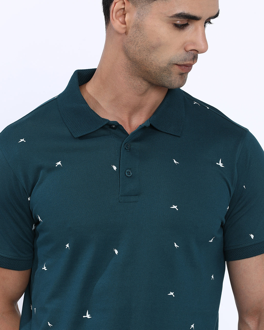 Birds Printed Polo