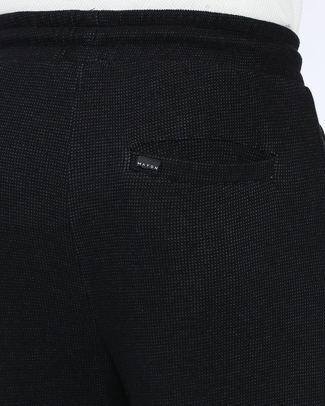 Black Solid Joggers