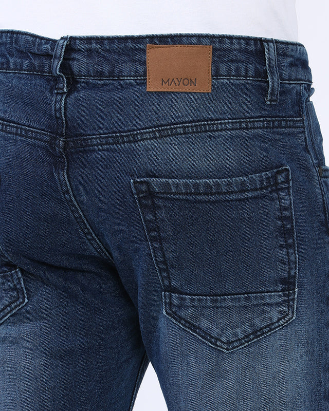 Mid Wash Slim Fit Jeans