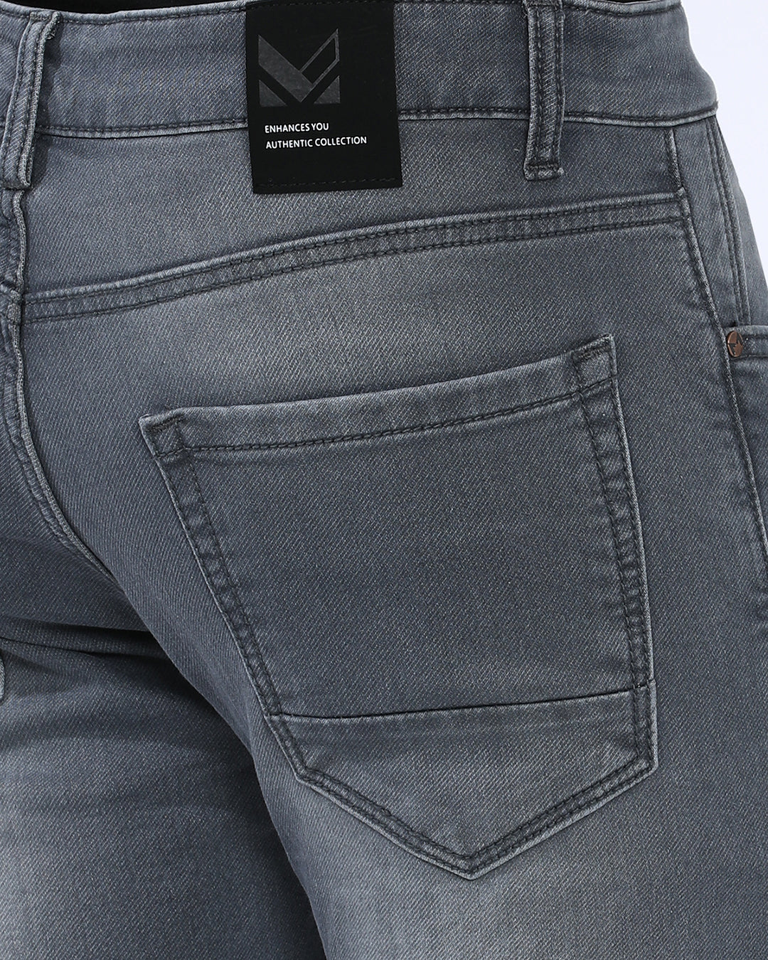 Mid Grey Wash Slim Fit Jeans