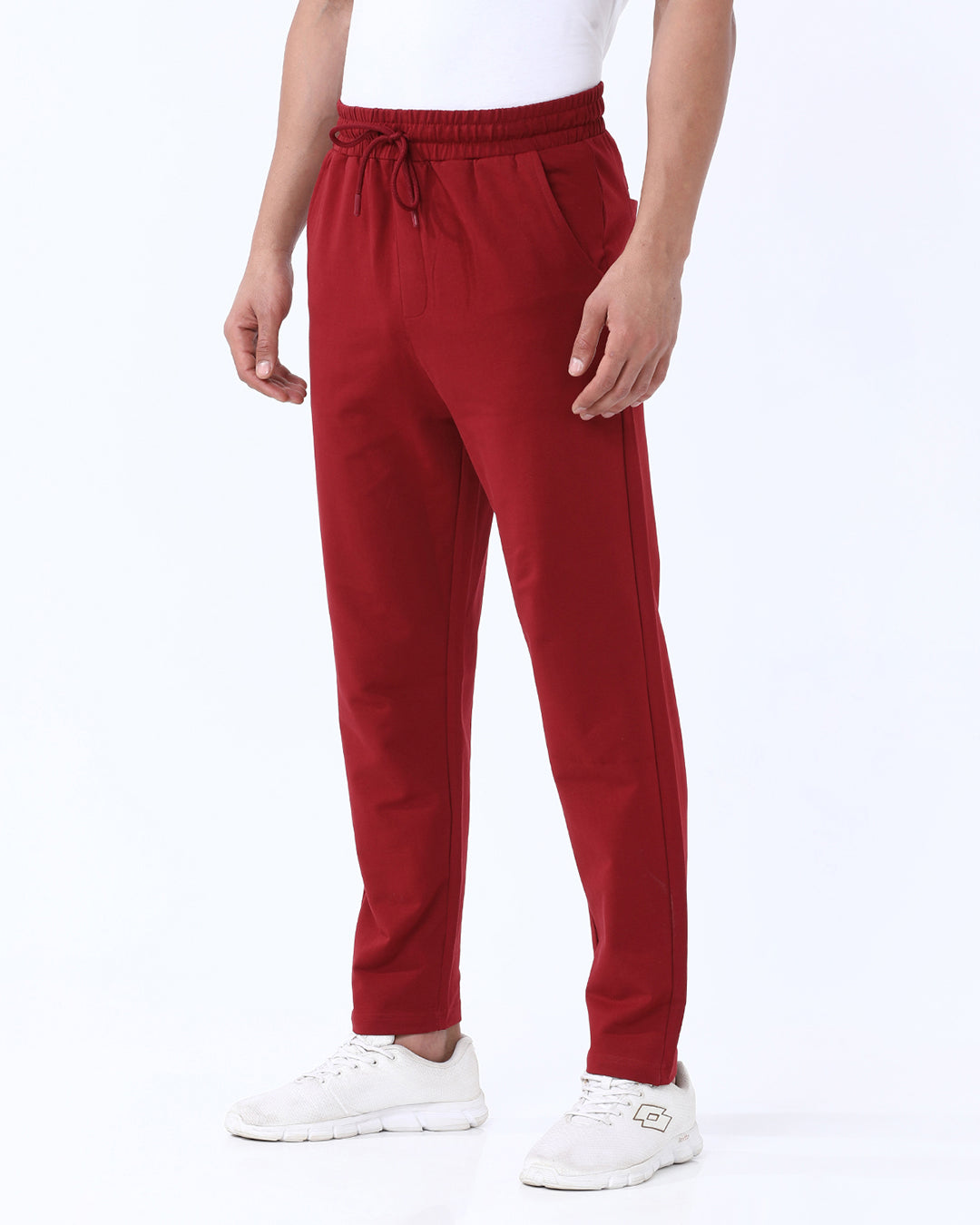Stone Blue Solid Track Pant