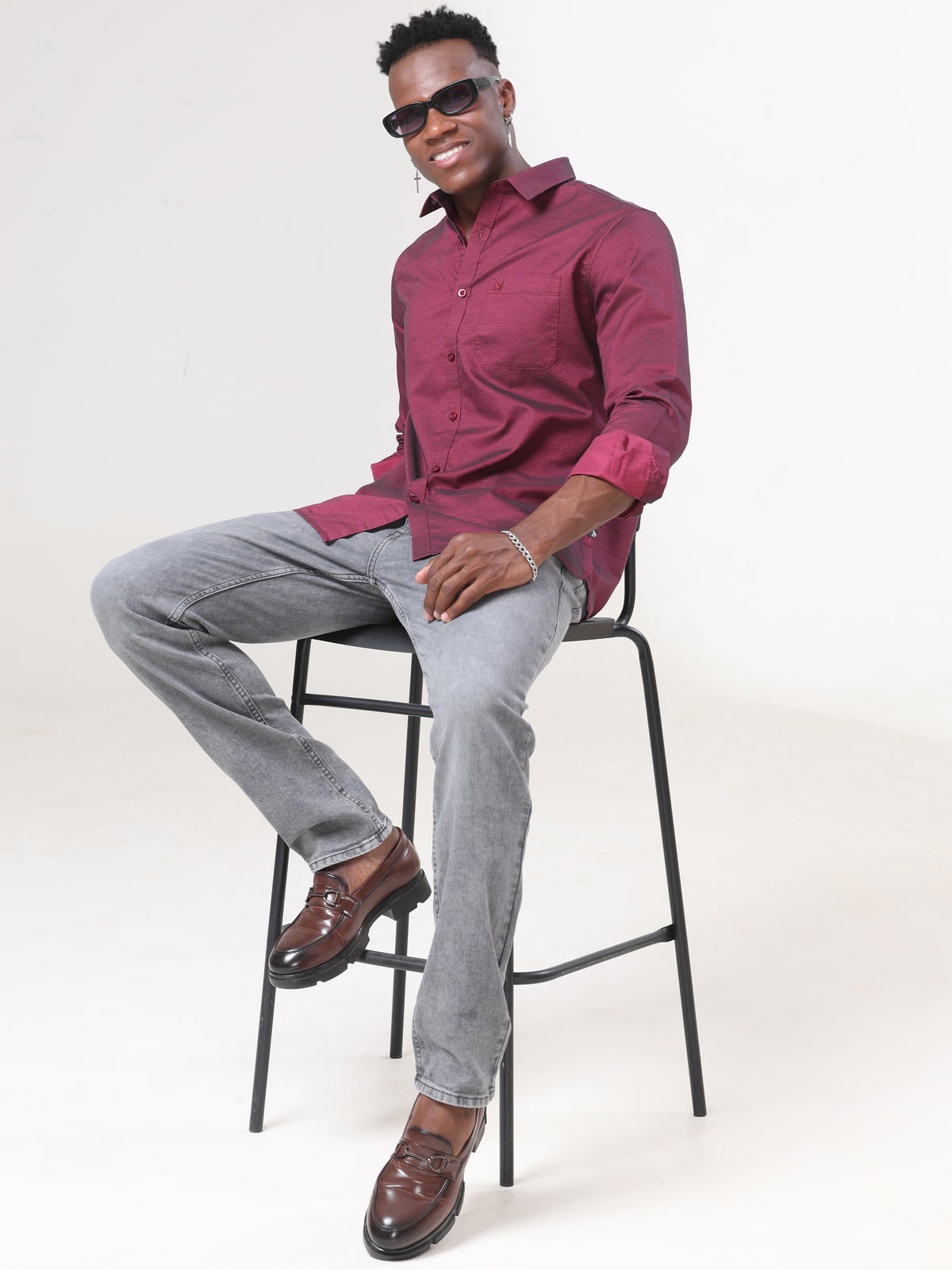 Light Wash Slim Fit Jeans