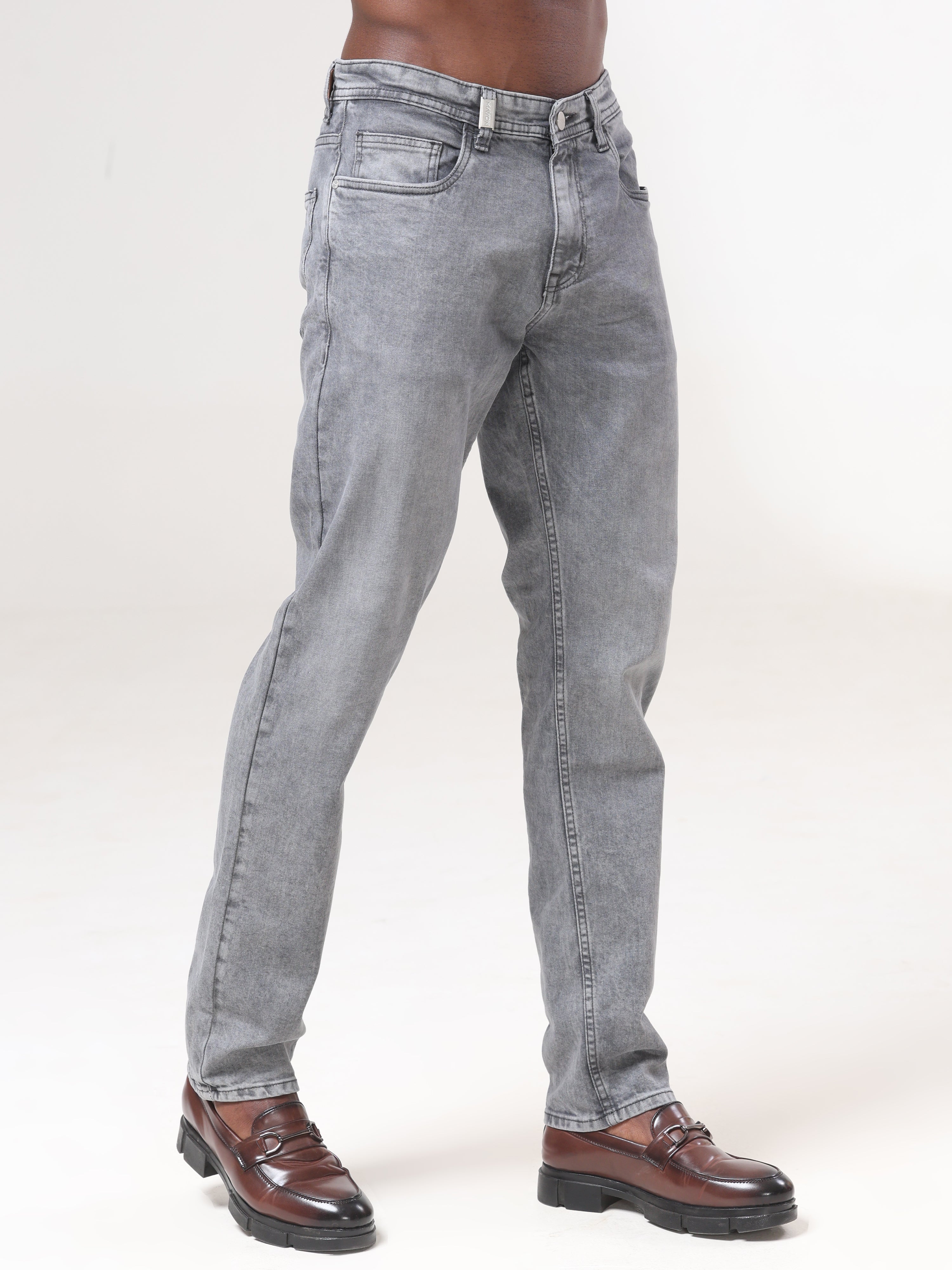 Mid Wash Slim Fit Jeans