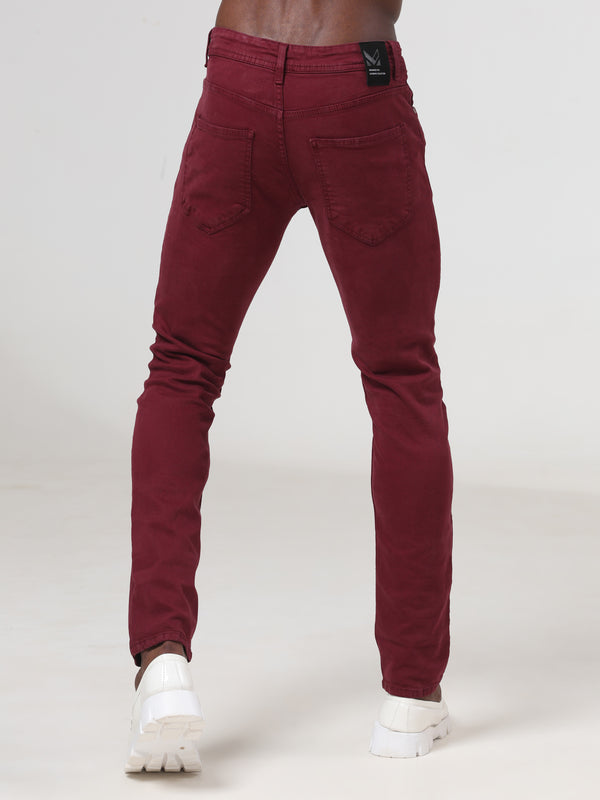 Dark Green Coloured Slim Fit Jeans