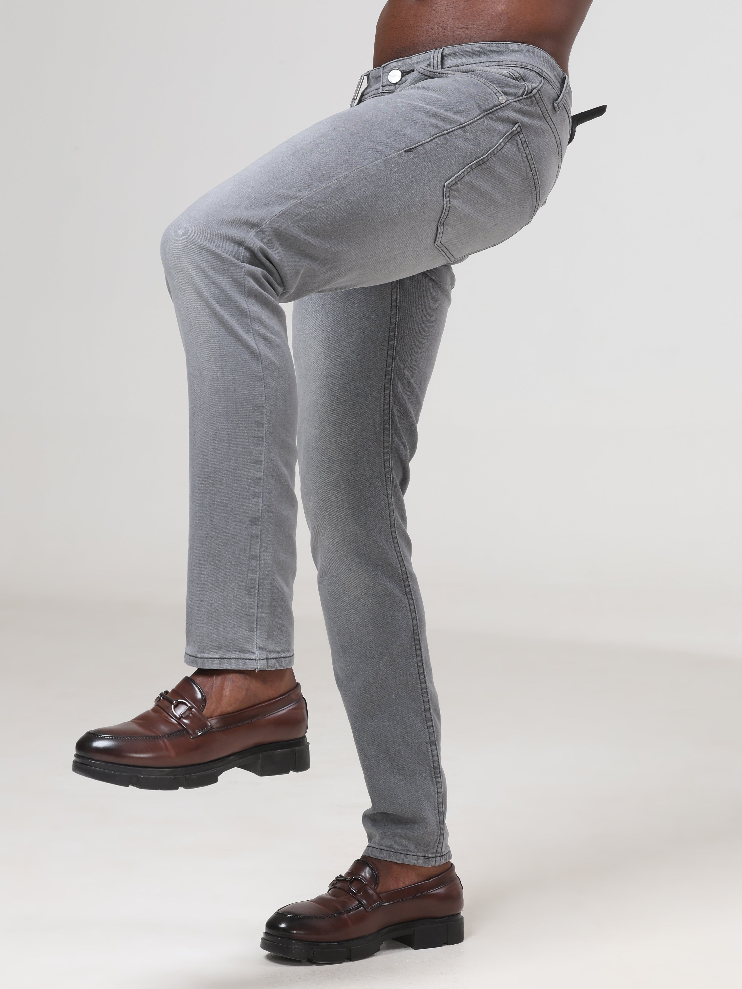 Mid Wash Slim Fit Jeans