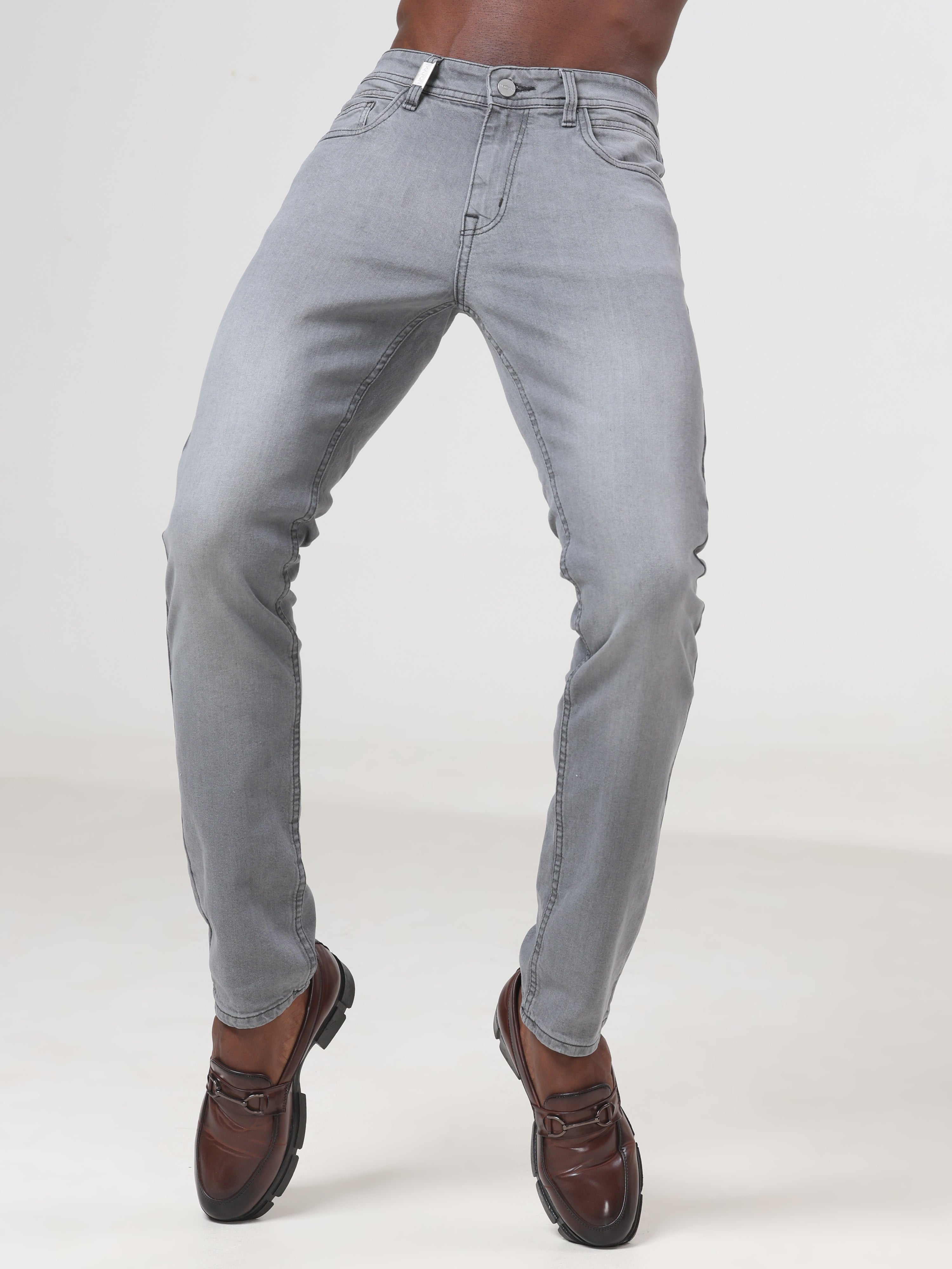 Mid Wash Slim Fit Jeans