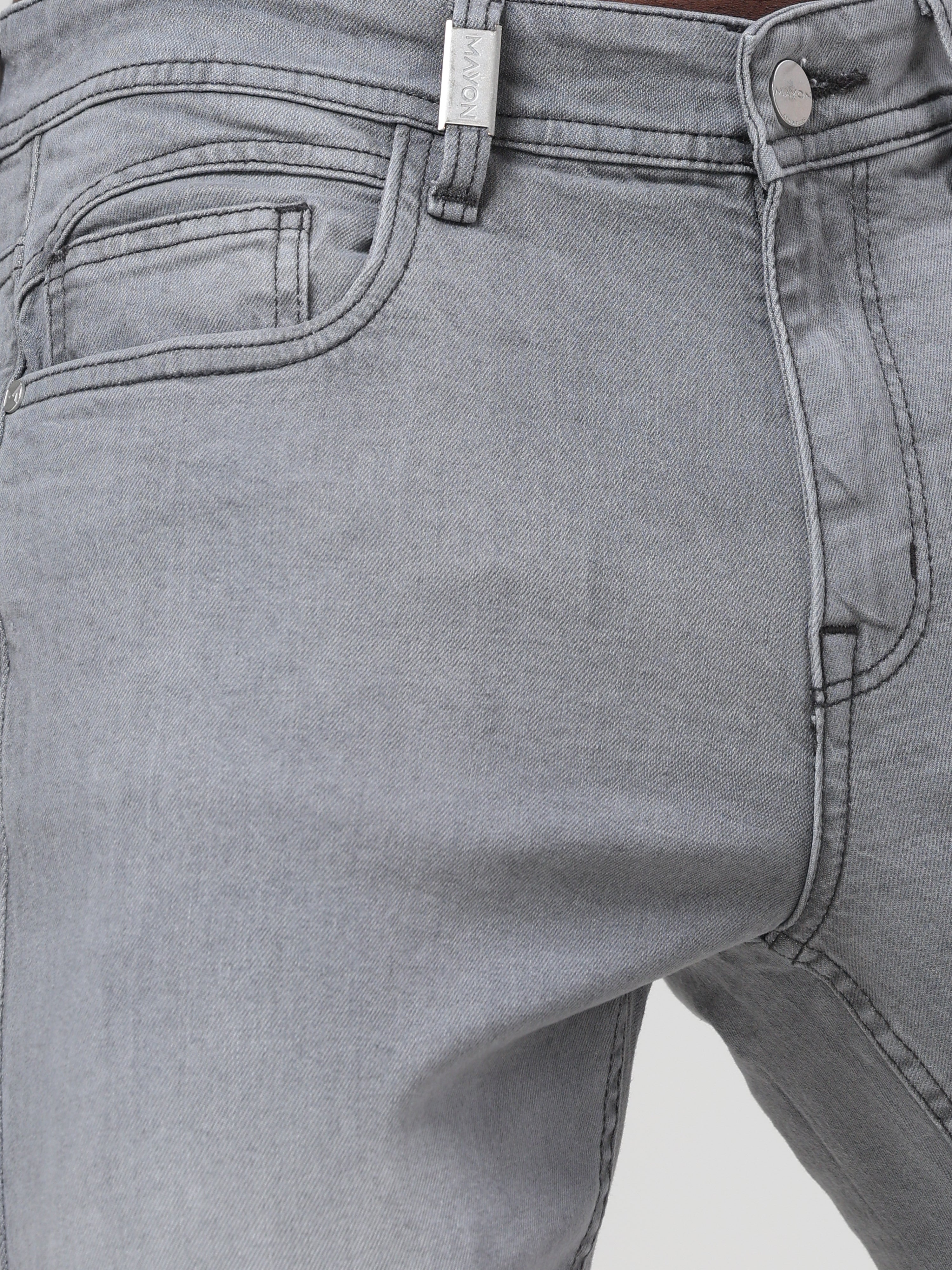 Mid Wash Slim Fit Jeans
