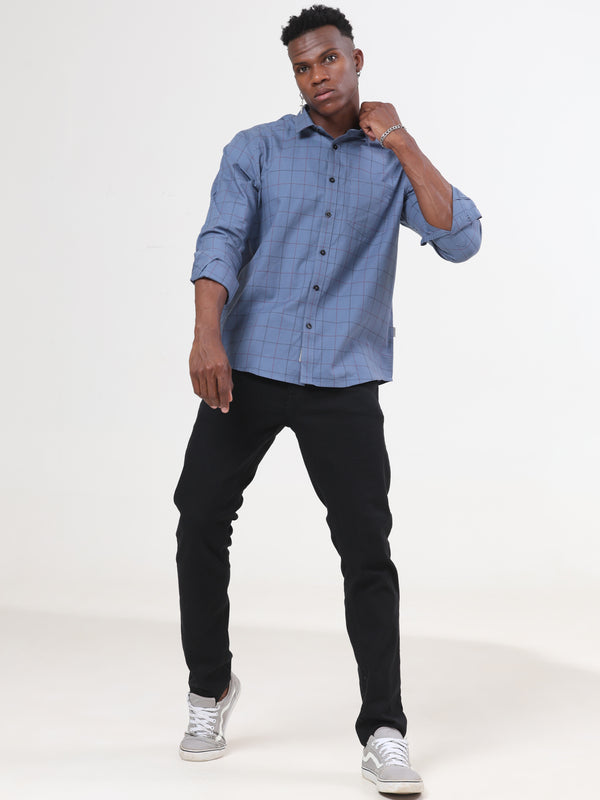 Mid Wash Slim Fit Jeans