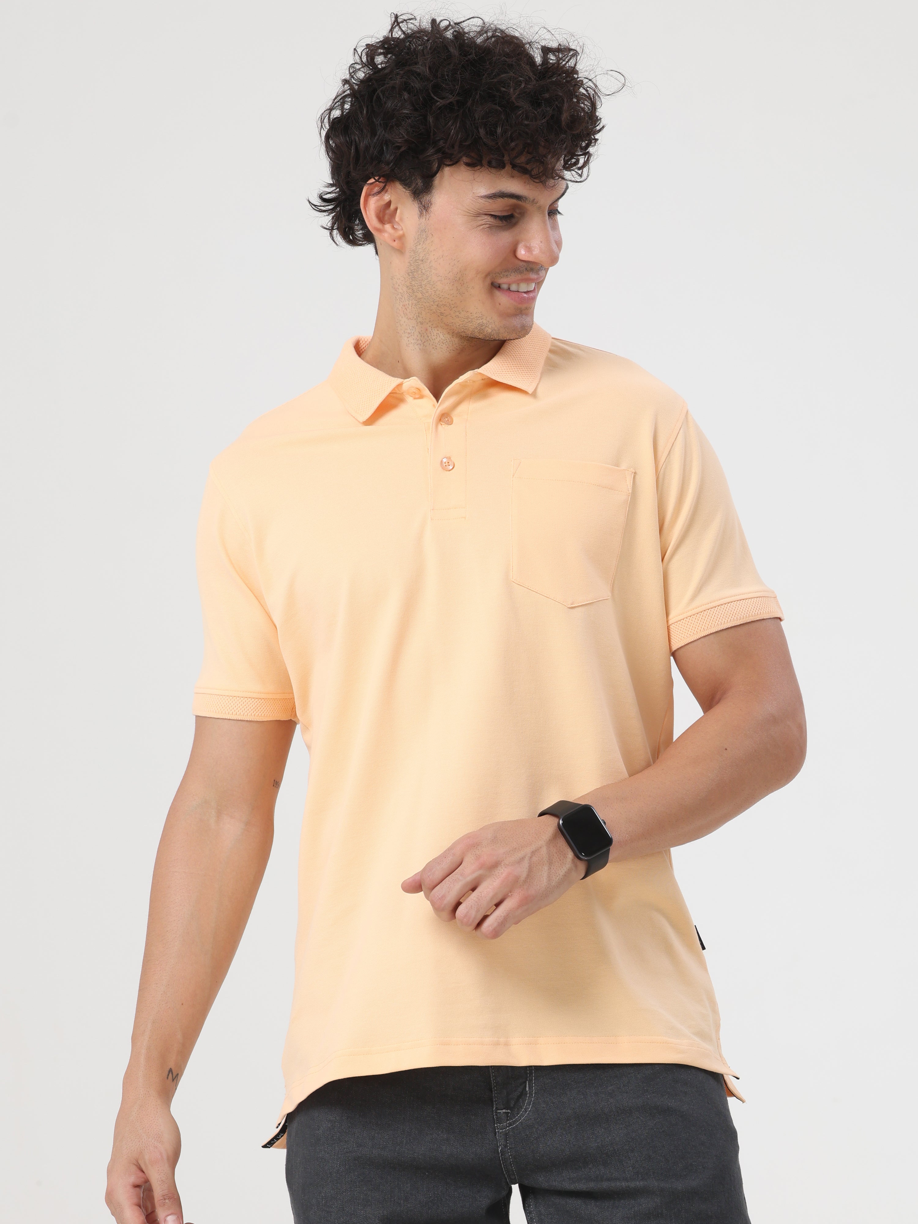 Solid Pocket Polo