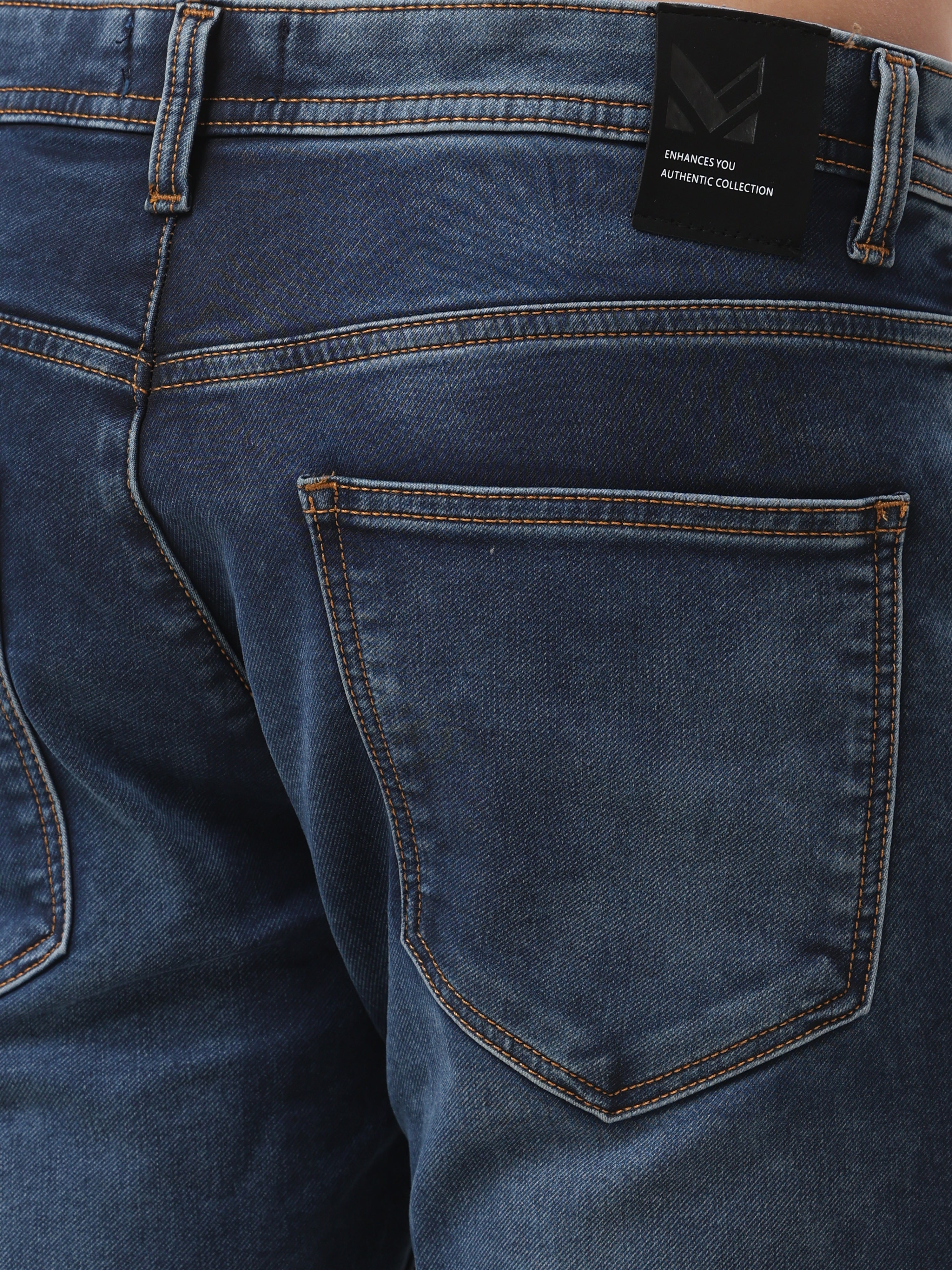 Mid Wash Slim Fit Jeans