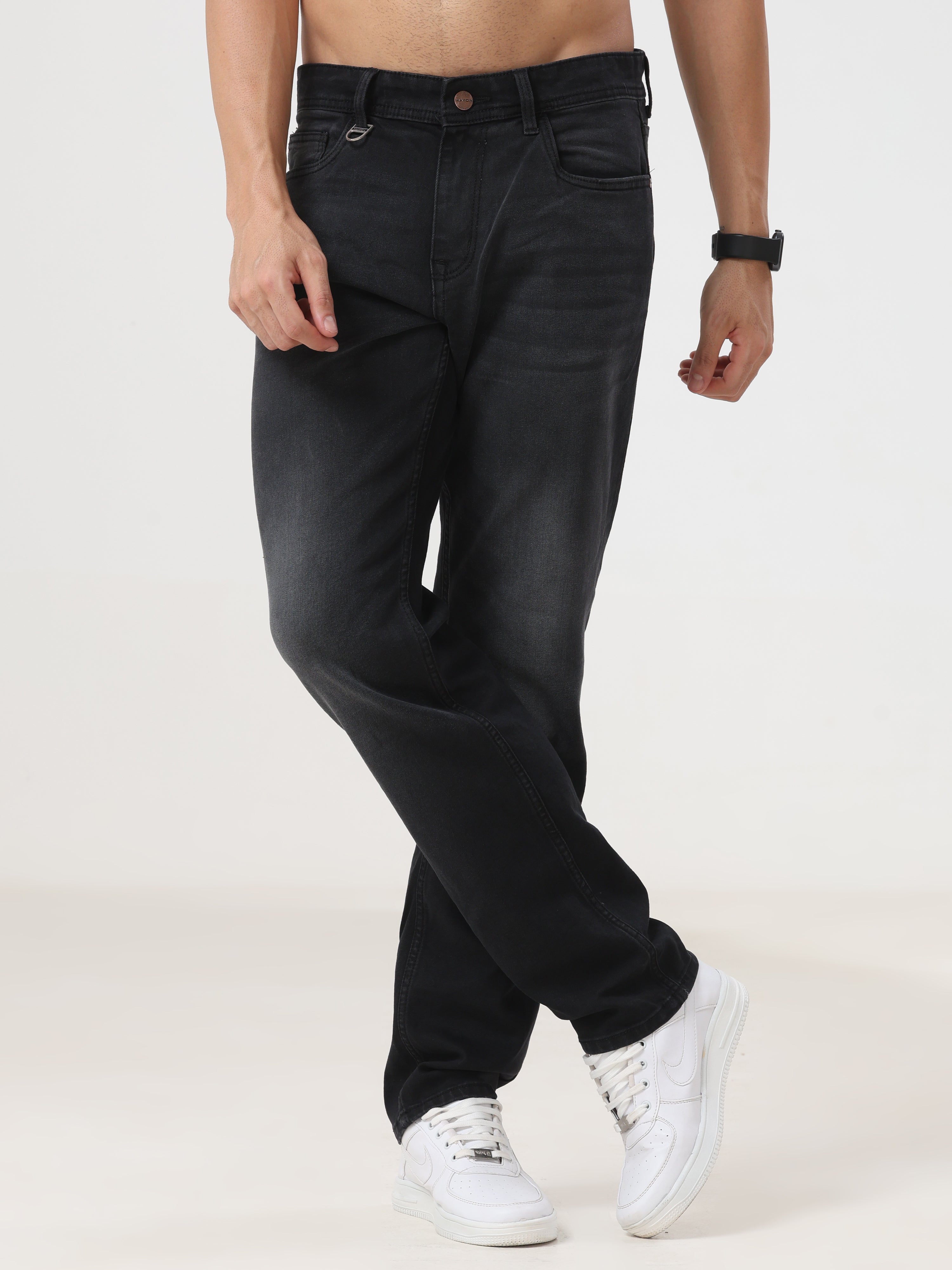 Mid Wash Regular Fit Jeans