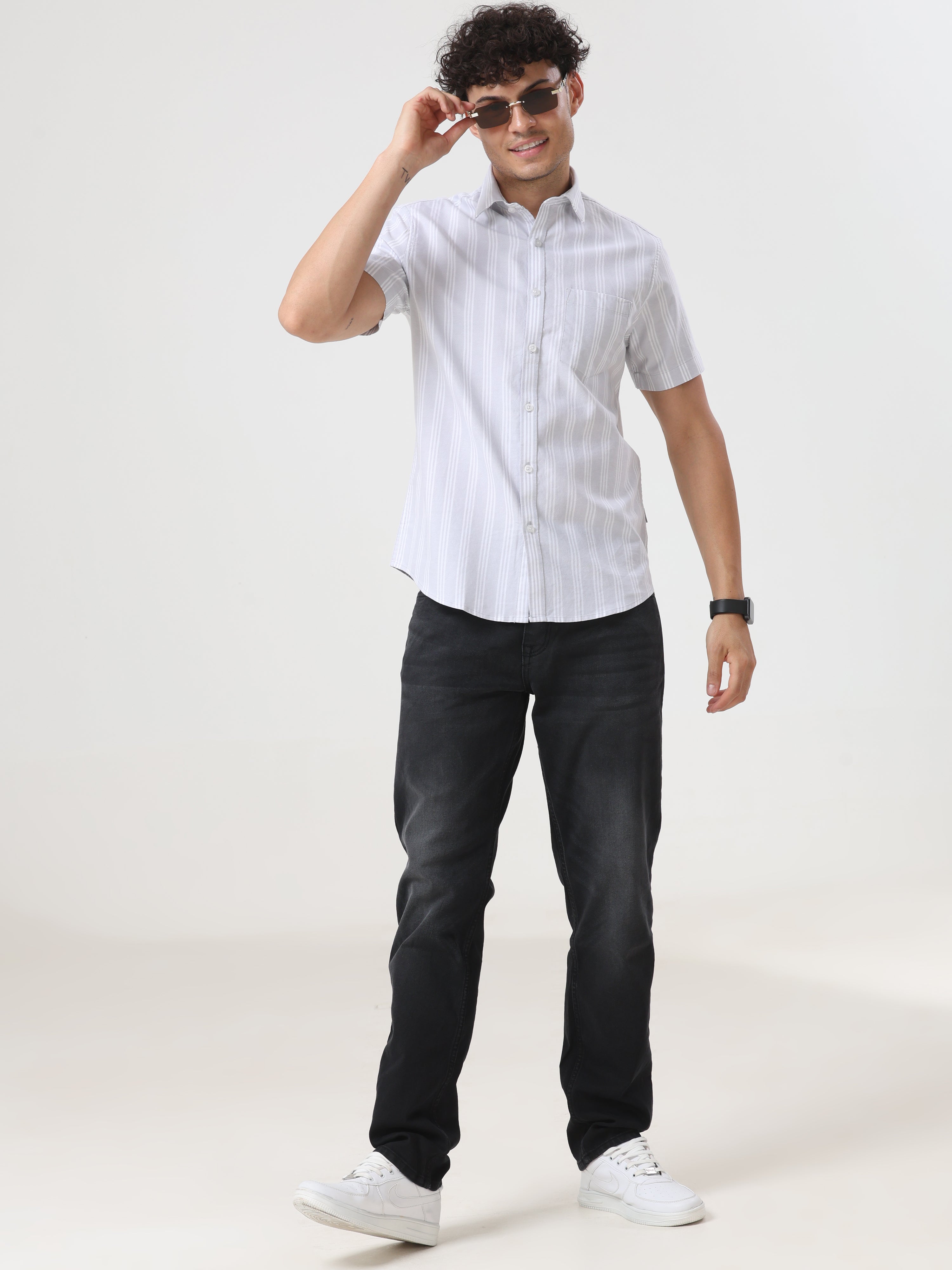 Mid Wash Regular Fit Jeans
