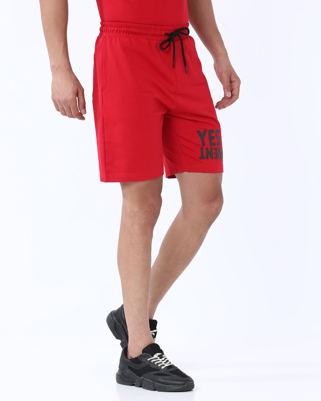 Barbados Cherry Solid Knitted Shorts
