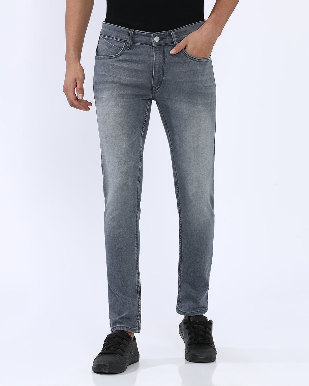 Mid Wash Slim Fit Jeans