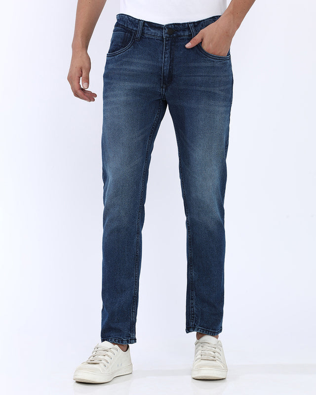 Mid Wash Slim Fit Jeans