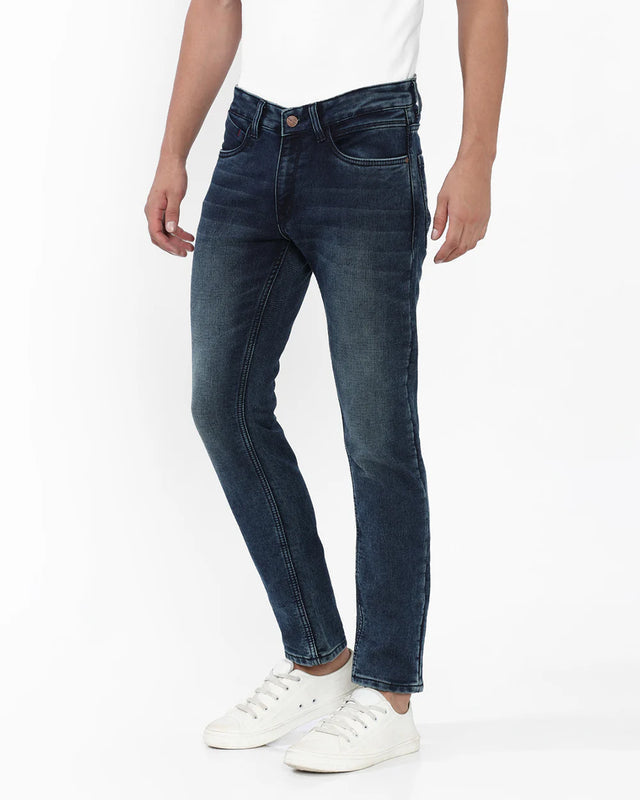 Mid Wash Slim Fit Jeans