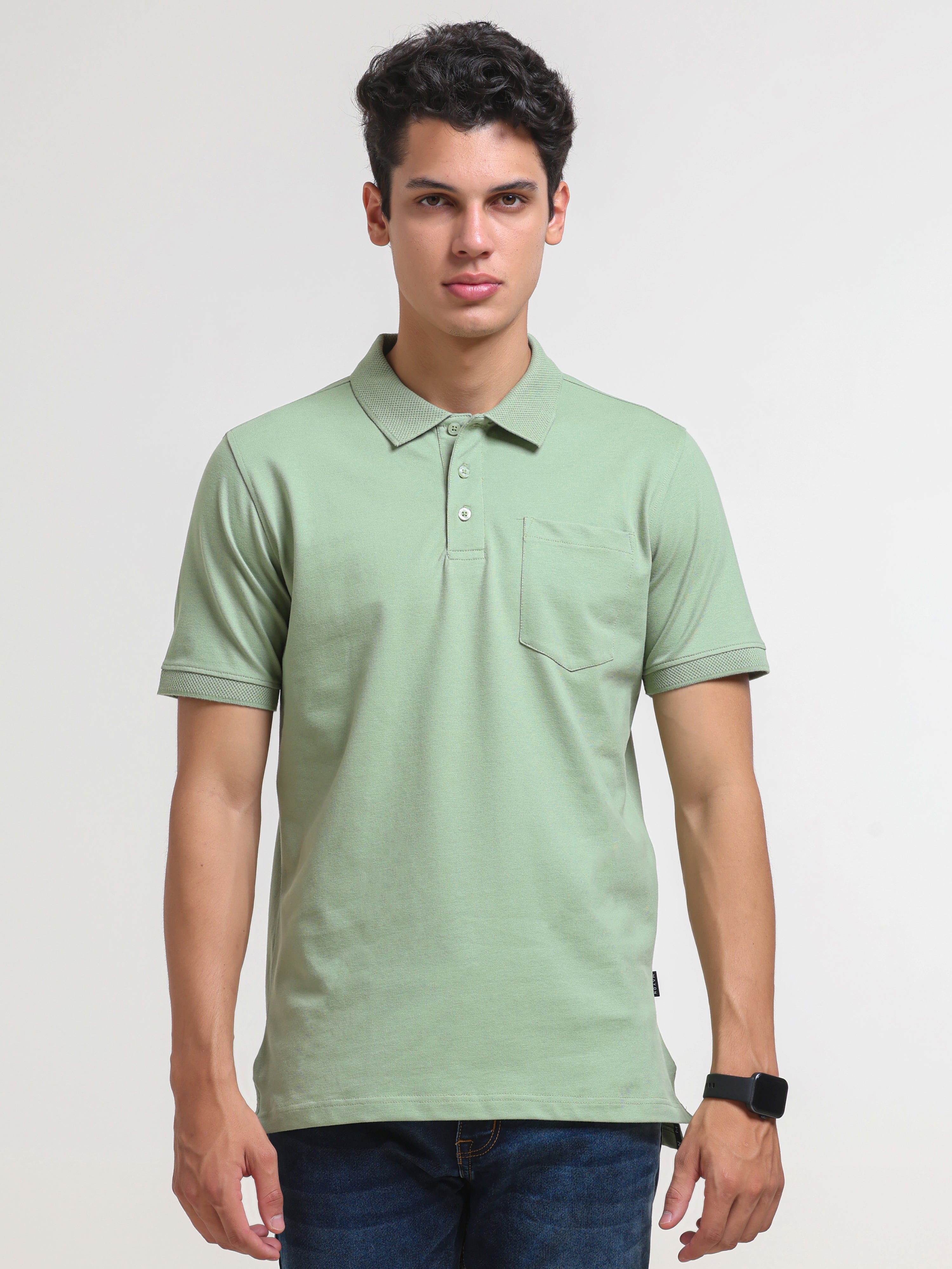 Solid Pocket Polo