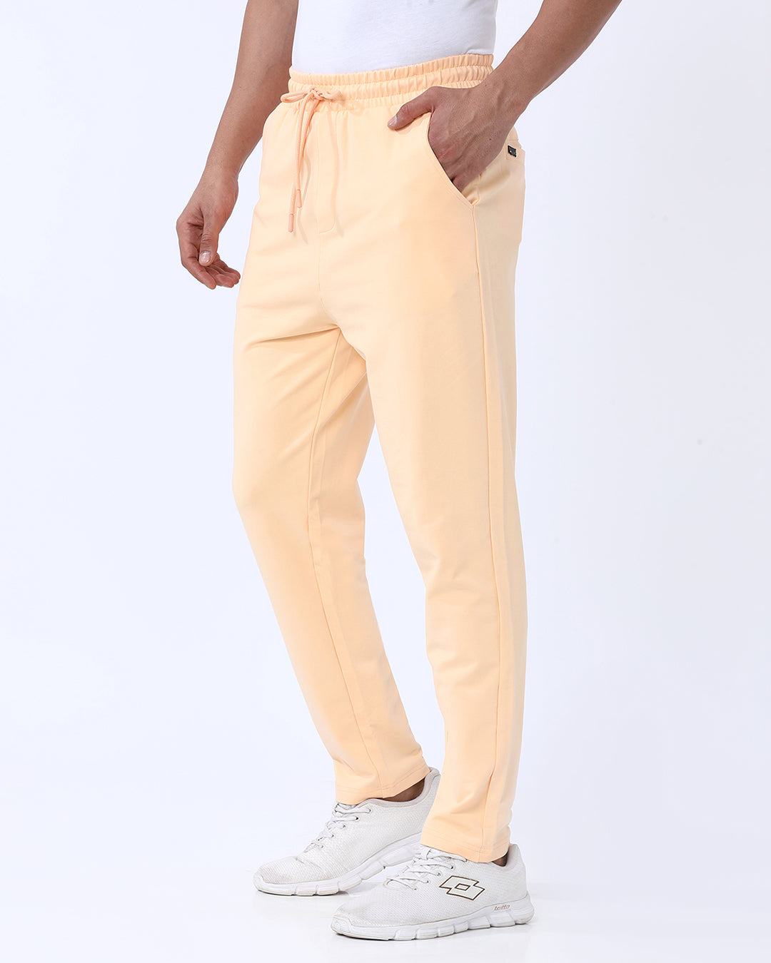 Peach Fuzz Solid Track Pant
