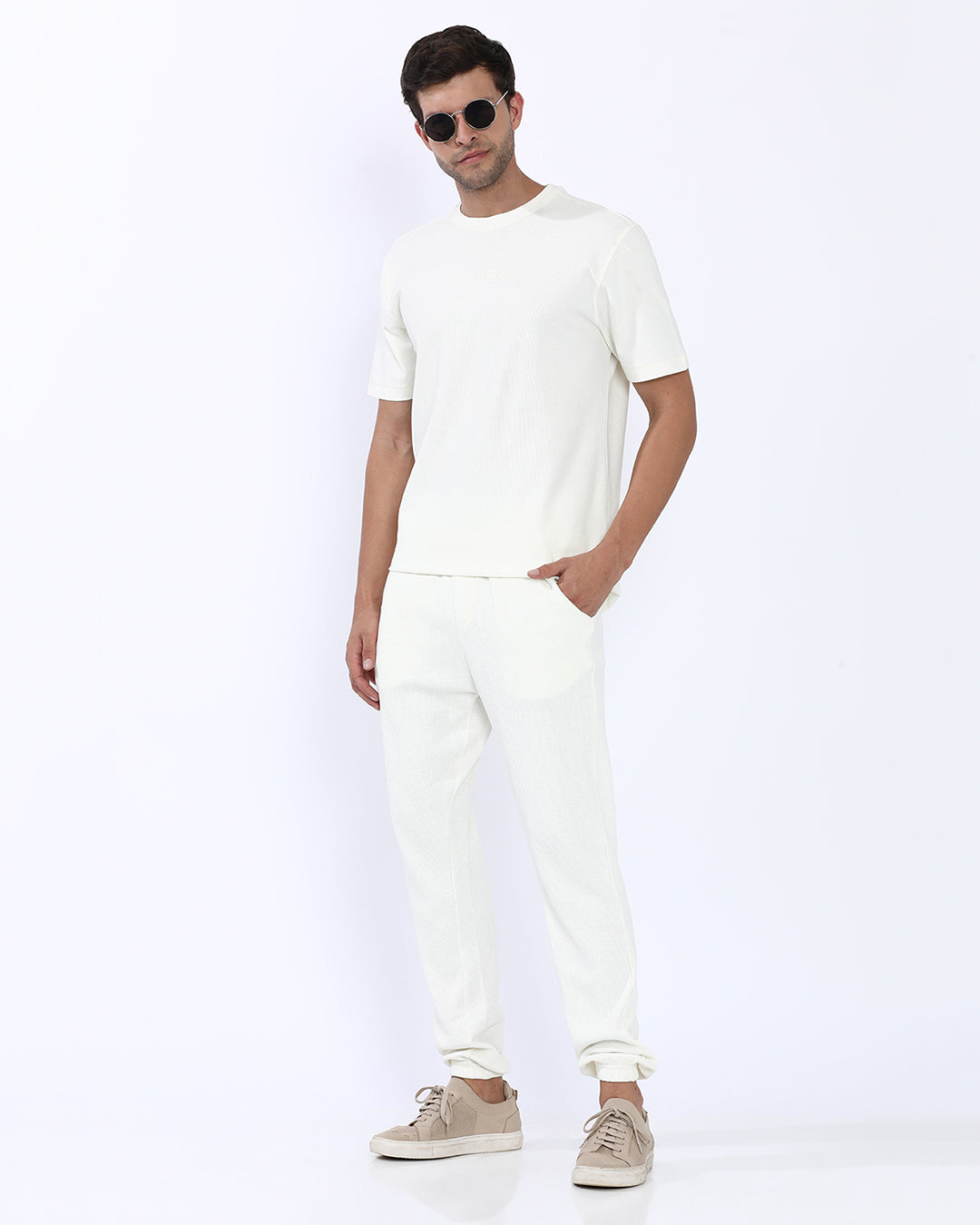 Coconut Milk Solid Joggers