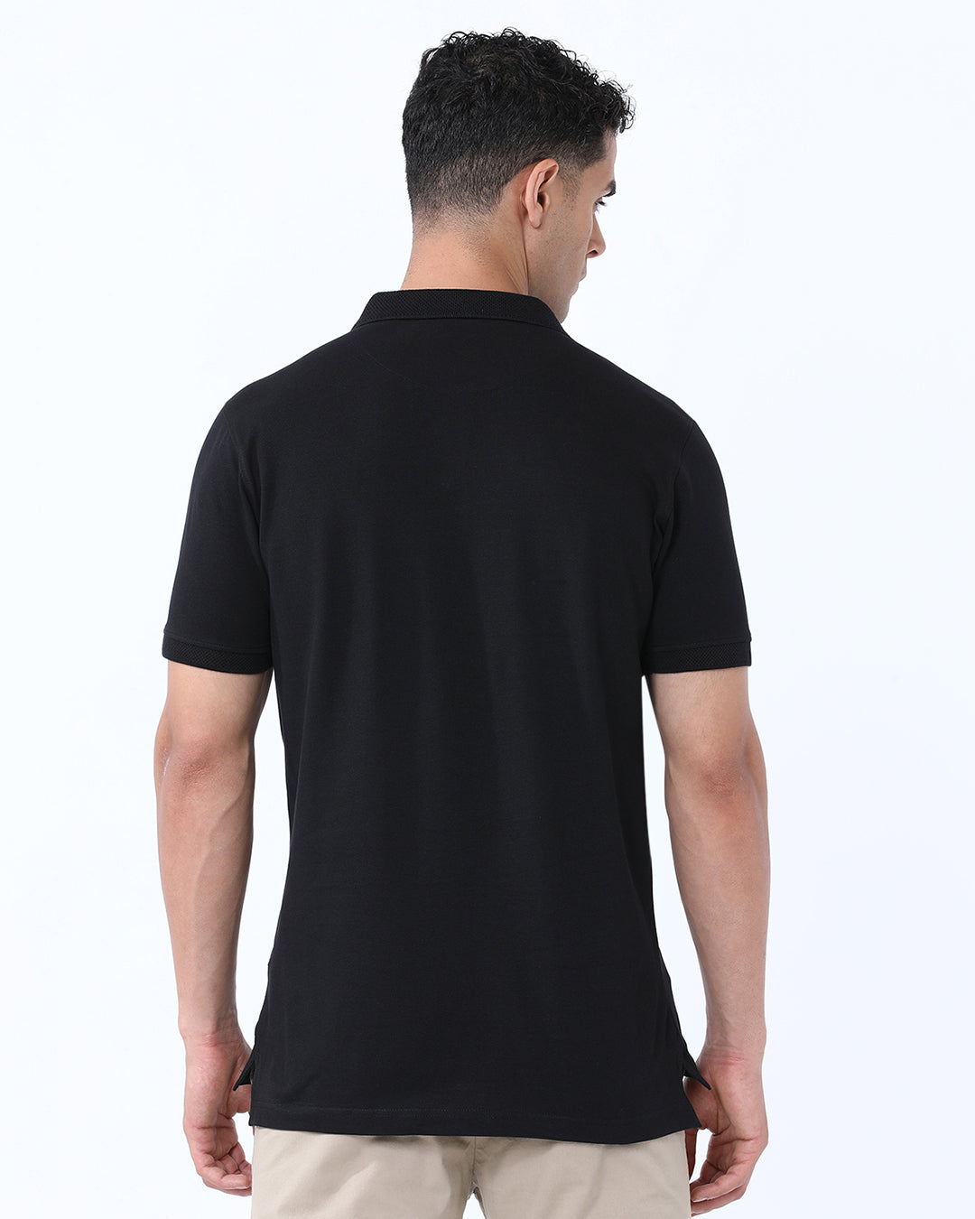 Solid Polo with Pocket