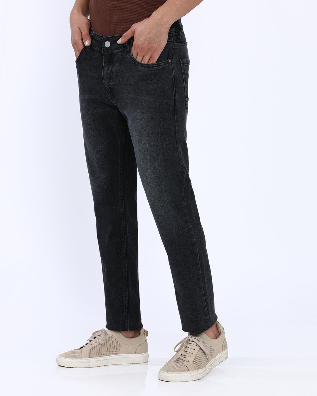Mid Wash Slim Fit Jeans