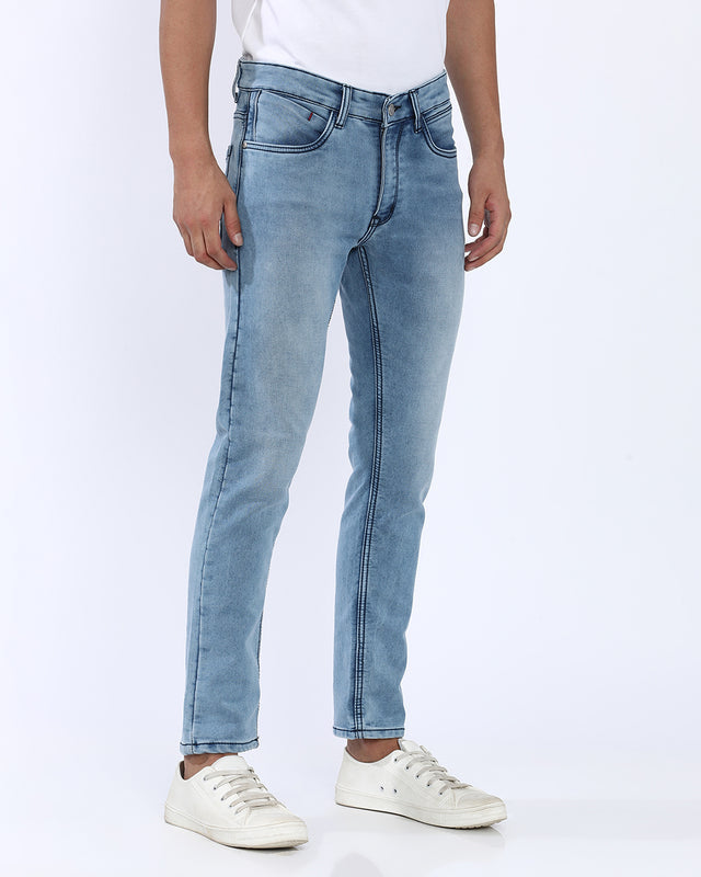 Mid Wash Slim Fit Jeans