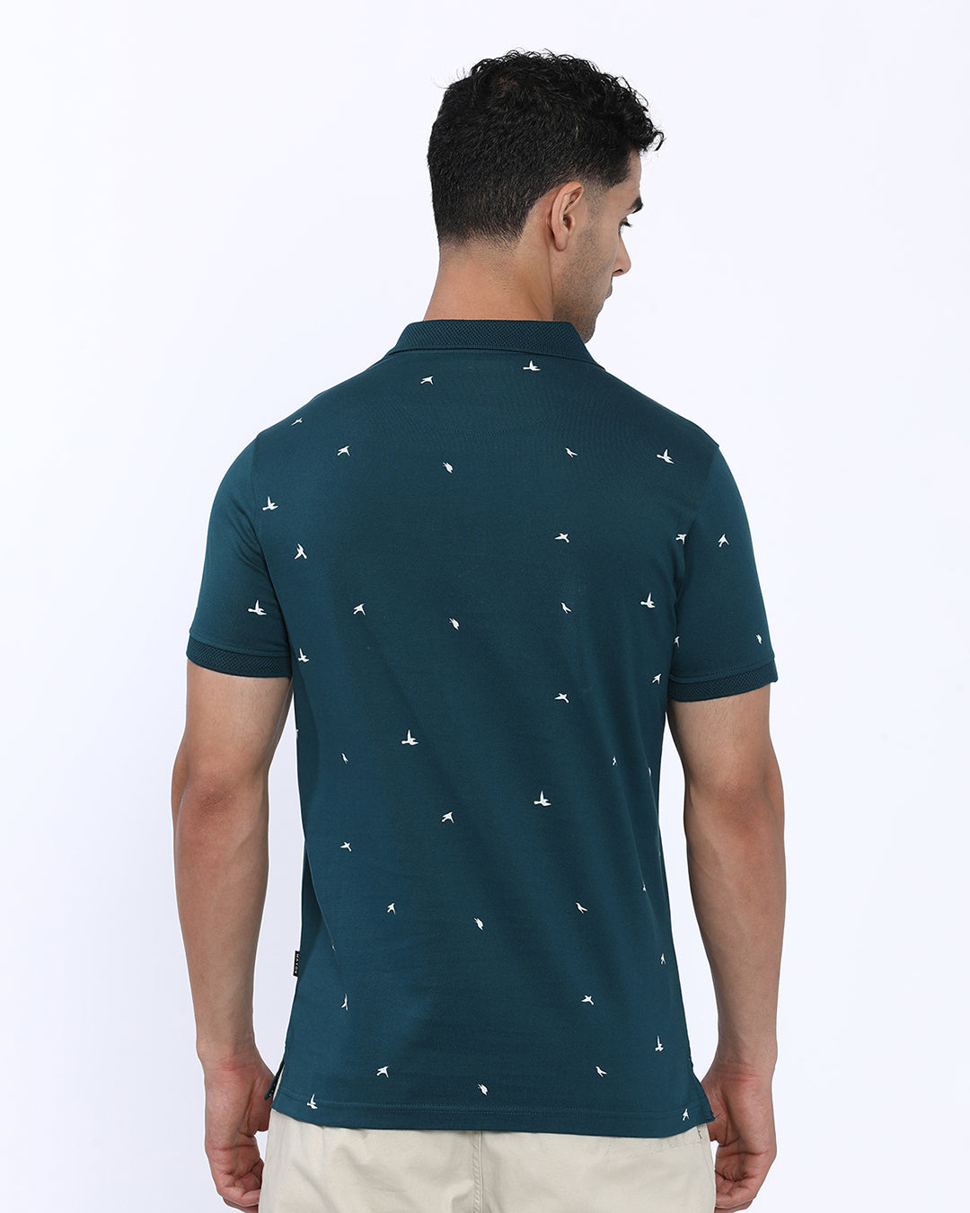 Birds Printed Polo