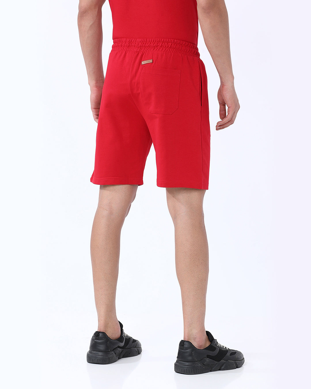 Barbados Cherry Solid Knitted Shorts