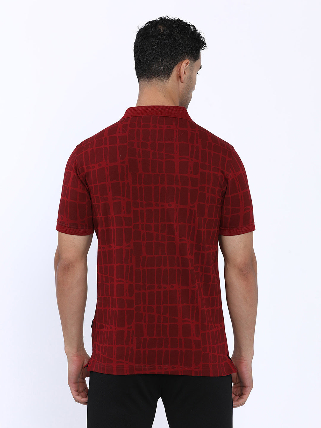 Geometric Printed Polo