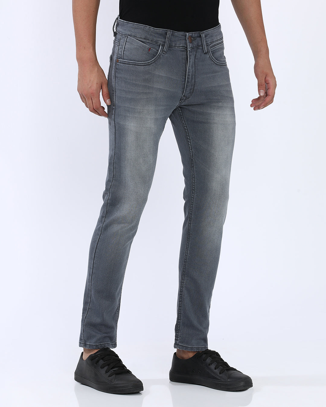 Mid Grey Wash Slim Fit Jeans