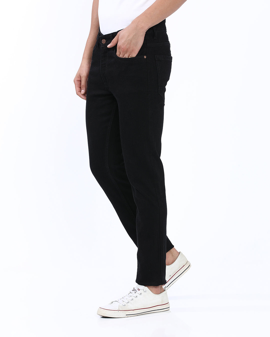 Mid Wash Slim Fit Jeans
