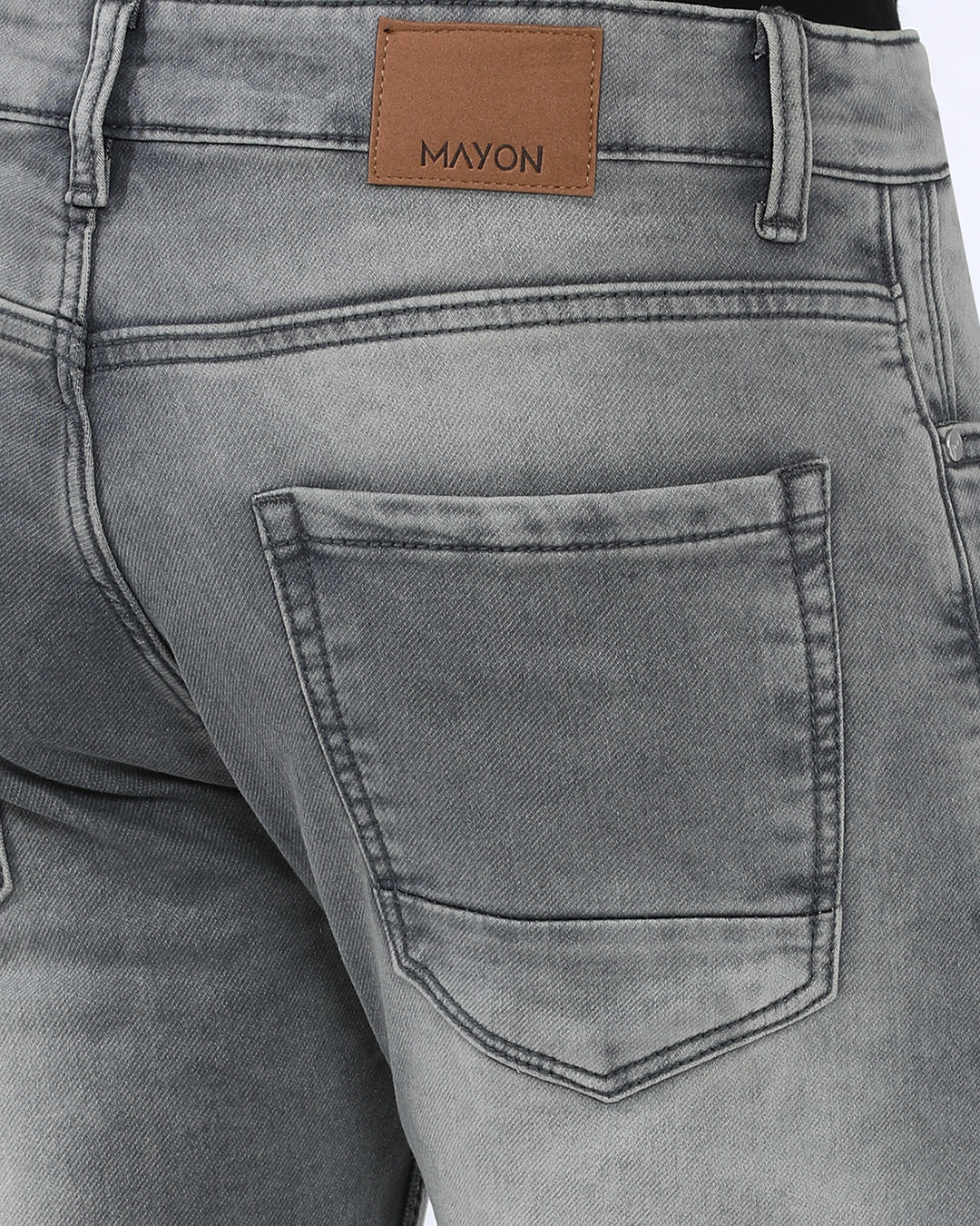 Mid Grey Wash Slim Fit Jeans