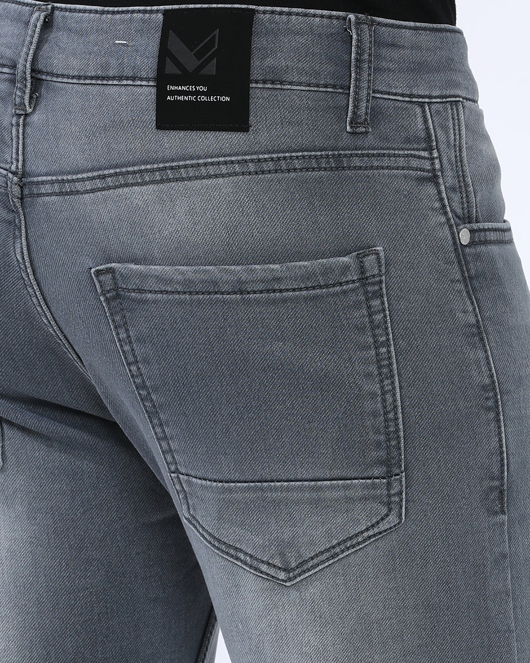 Mid Grey Wash Slim Fit Jeans