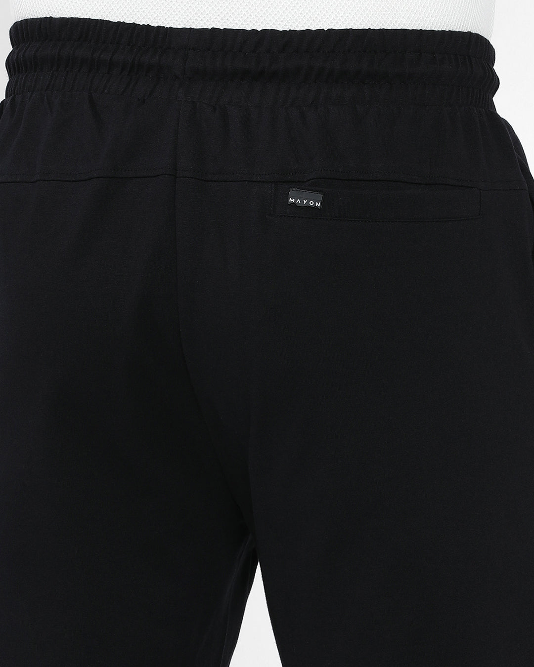 Black Solid Shorts